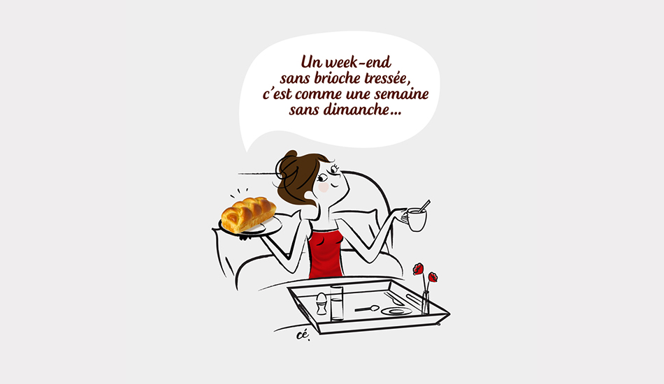 La Boulangère Gamme Bio - Scène illustrée du petit-déjeuner sur packaging