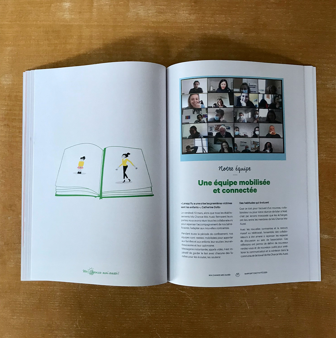 Quatrième de couverture de la brochure rapport d'activité
