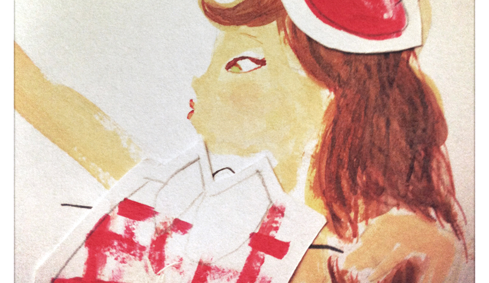 portrait-melanie-peinture-collage-cecile-reverdy